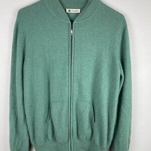 Gobi Erdene Women's Green Cashmere Cardigan size Large